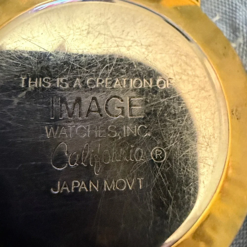 Vintage 1992 Paris Millionaire Club Watch Image Watches Japan Movt Gold Tone